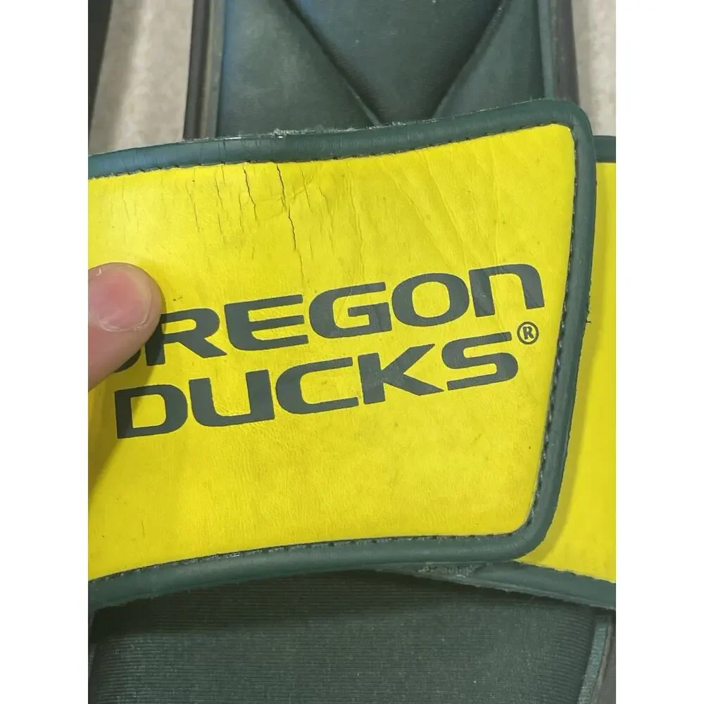 Oregon Ducks Cushioned Slide Sandals Adjustable Men’s Size XL 13-14 -Comfortable